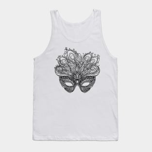 Venetian Mask Zentangle Tank Top